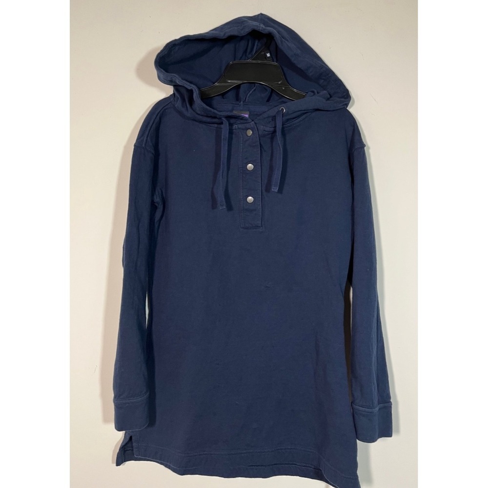 Patagonia Women's XS NAVY Hooded Pullover  Organic Cotton